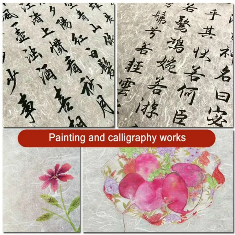 Pure Long Fiber Mulberry Paper Papel Calligrahpie Yunlong Xuan Paper Mulberry Xuan Zhi Brush Calligraphy Freehand Painting Paper