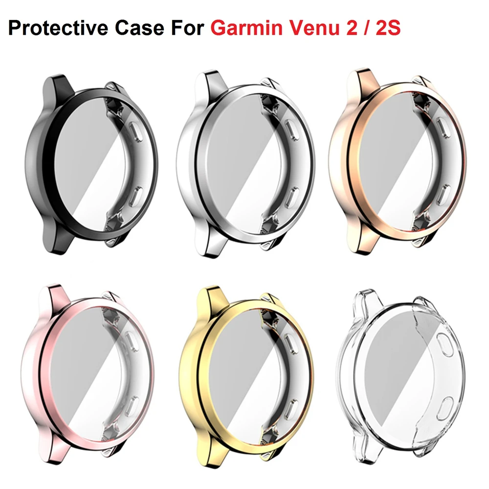 2in1 Case + Strap For Garmin Venu 2S 2 Plus 3 Protector Cover Silicone Watchband For Vivoactive 4 4S Bracelet Bumper Combination