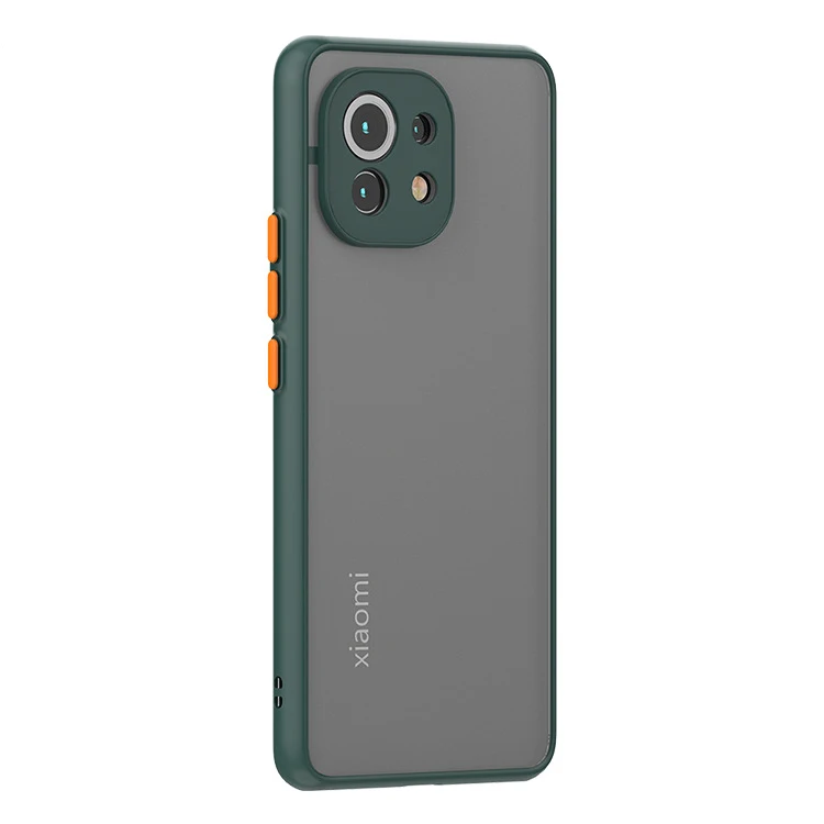 Skin Feel Matte Silicone Hard Phone Case For Xiaomi mi 11 10 11 12 lite 5G 11i mi11 pro 10T 11t 12T Pro Shockproof Bumper Cover