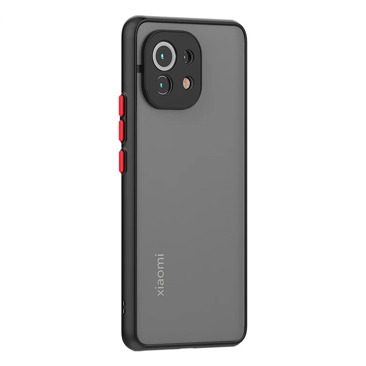 Skin Feel Matte Silicone Hard Phone Case For Xiaomi mi 11 10 11 12 lite 5G 11i mi11 pro 10T 11t 12T Pro Shockproof Bumper Cover