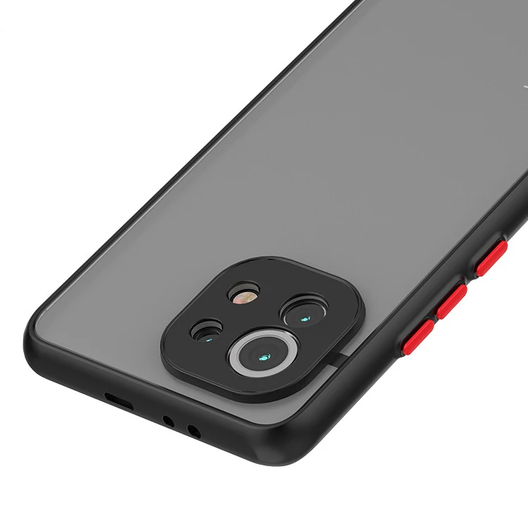 Skin Feel Matte Silicone Hard Phone Case For Xiaomi mi 11 10 11 12 lite 5G 11i mi11 pro 10T 11t 12T Pro Shockproof Bumper Cover