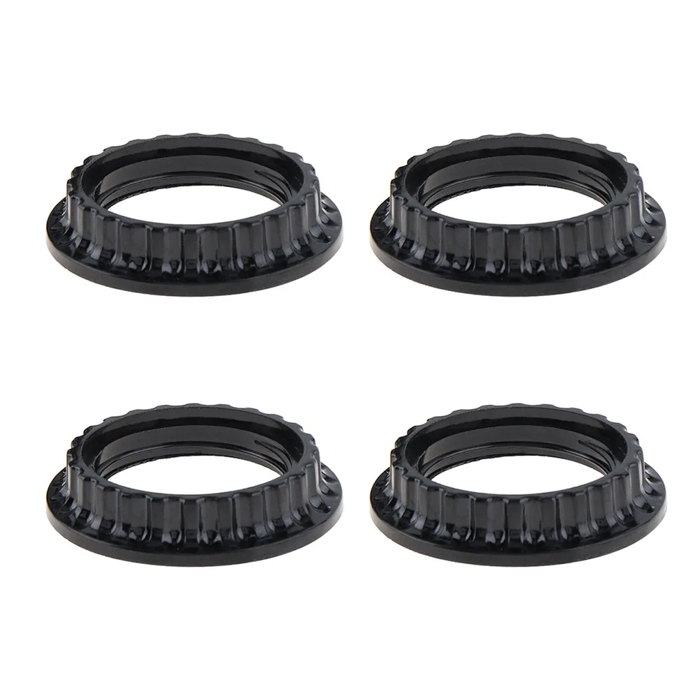 4pcs E26 / E27 Lampshade Collar Rings Threaded Candelabra Base Retainer Lock Light Shades Socket Reducing Ring Bulb Holder