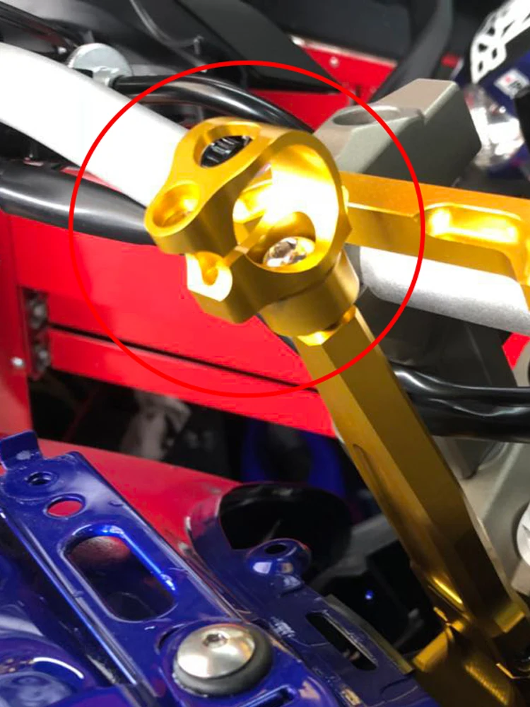 6MM/8MM CNC Universal Stabilizer Steering Damper Bracket Mounting Clamp For Yamaha YZF R1 R6 R3 R25 MT07 MT09 MT-07 MT-09