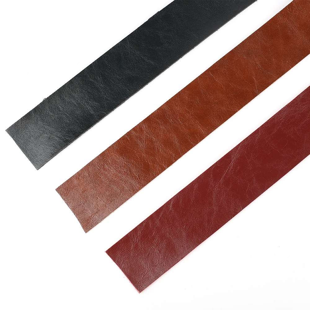 Leather Strip Straps Black Brown Red 2 Meters Leather Cord For DIY Handles Bag Decor Jewelry Making Leather Craft