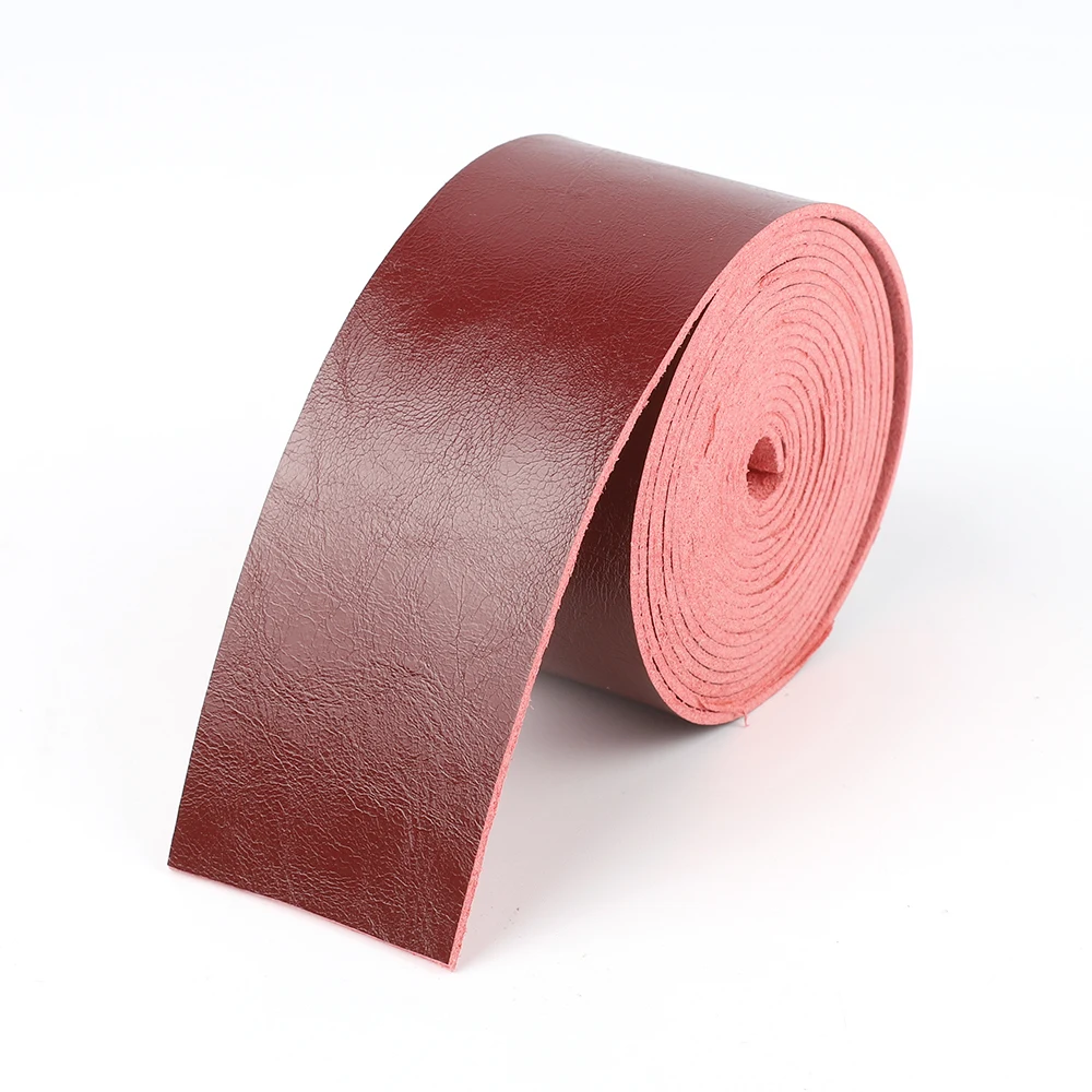Leather Strip Straps Black Brown Red 2 Meters Leather Cord For DIY Handles Bag Decor Jewelry Making Leather Craft
