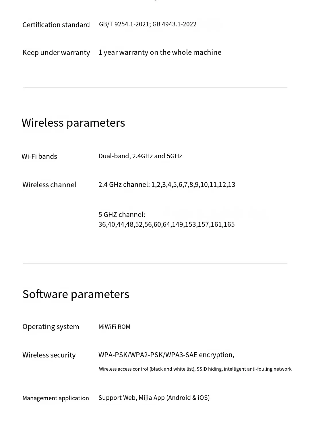 Xiaomi Mijia Router BE6500 WiFi 7 6500M Full 2.5G Network Port 4-core Qualcomm Processor loT Smart Linkage Network Security Home