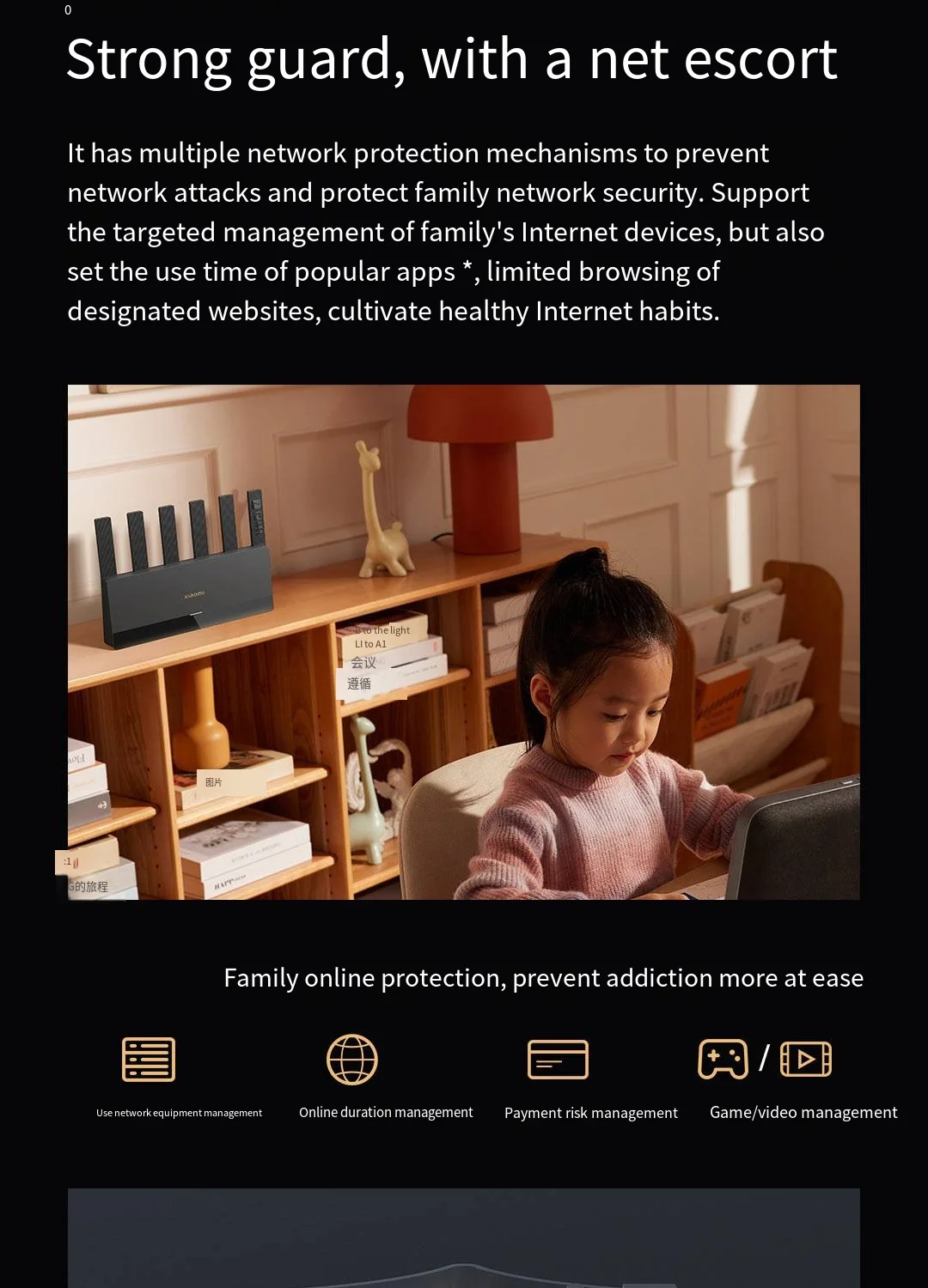 Xiaomi Mijia Router BE6500 WiFi 7 6500M Full 2.5G Network Port 4-core Qualcomm Processor loT Smart Linkage Network Security Home