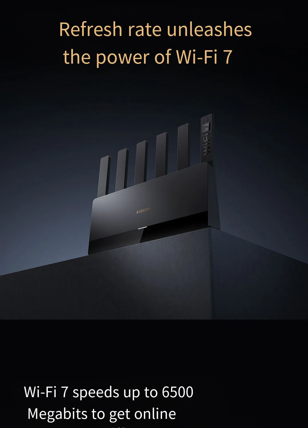 Xiaomi Mijia Router BE6500 WiFi 7 6500M Full 2.5G Network Port 4-core Qualcomm Processor loT Smart Linkage Network Security Home