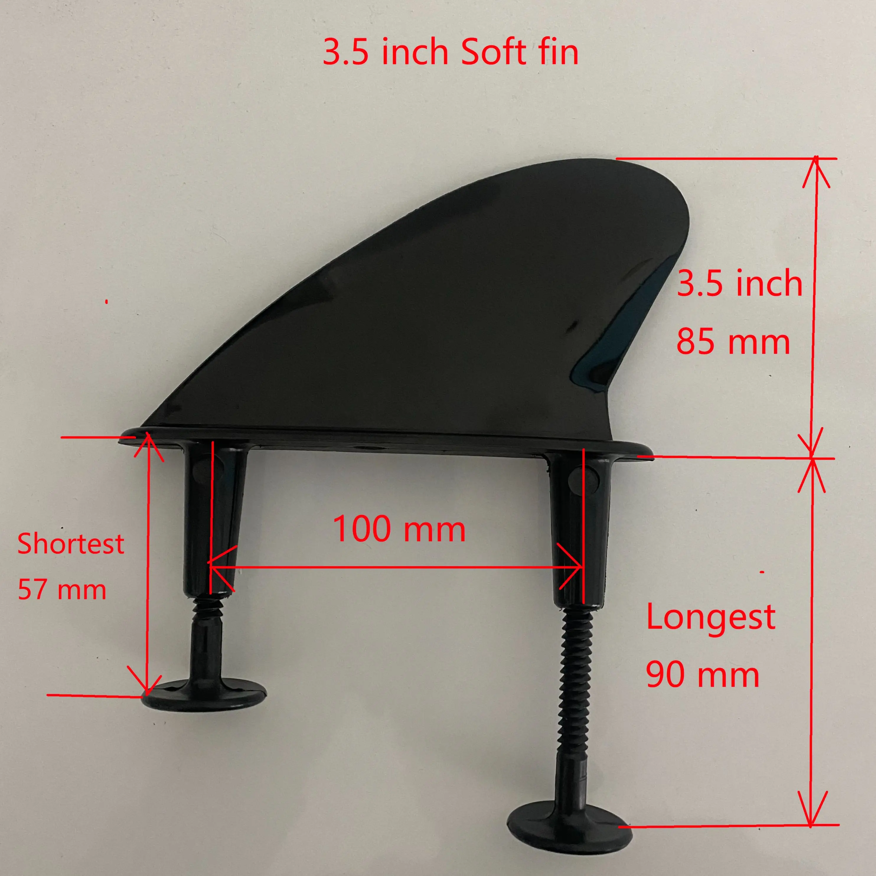 Soft Fins for Surfing Soft Tail Fin for Soft Surfboard Longboard Fin One Big Fins and Two Side Fins Surf Accessories