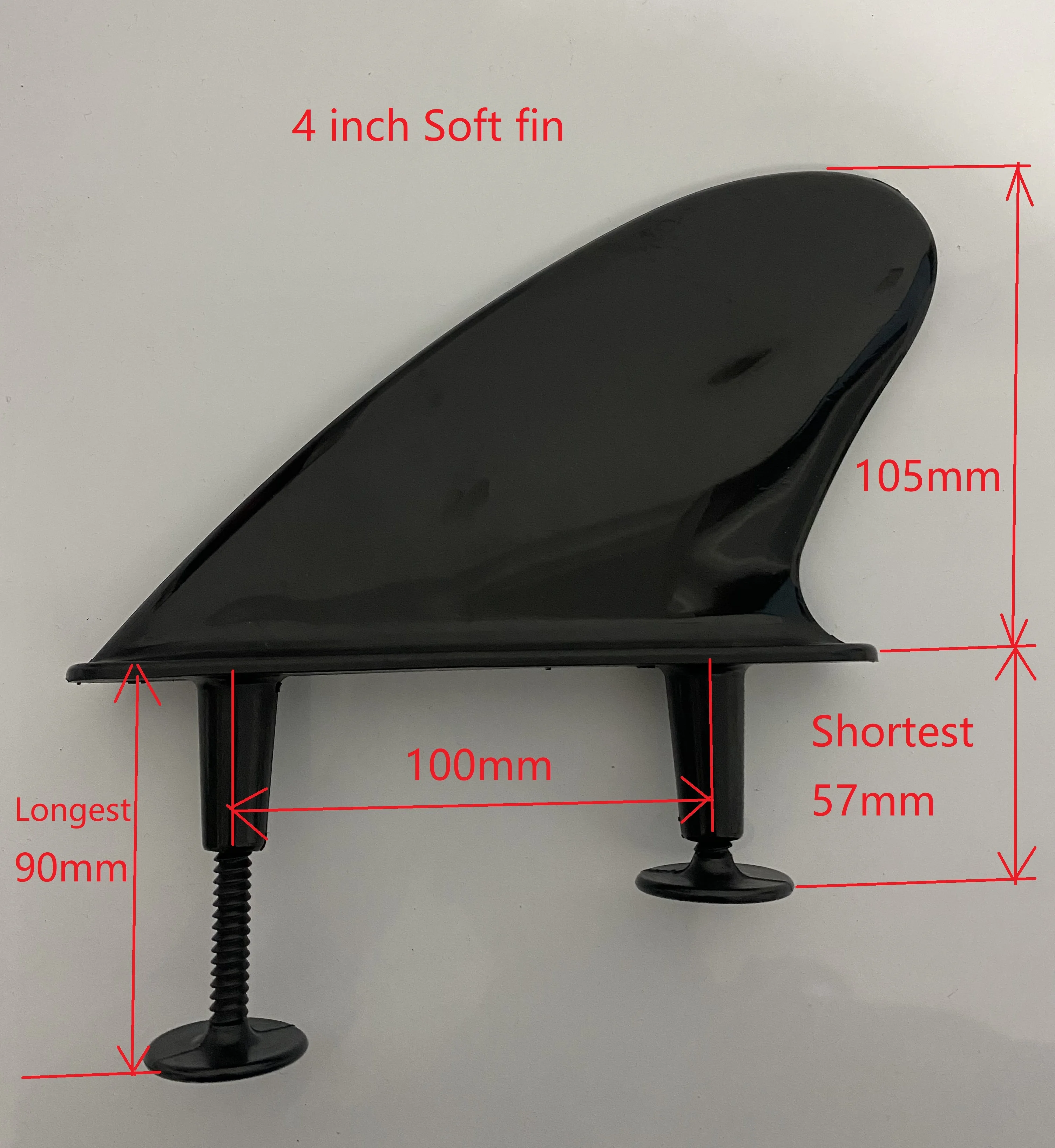 Soft Fins for Surfing Soft Tail Fin for Soft Surfboard Longboard Fin One Big Fins and Two Side Fins Surf Accessories