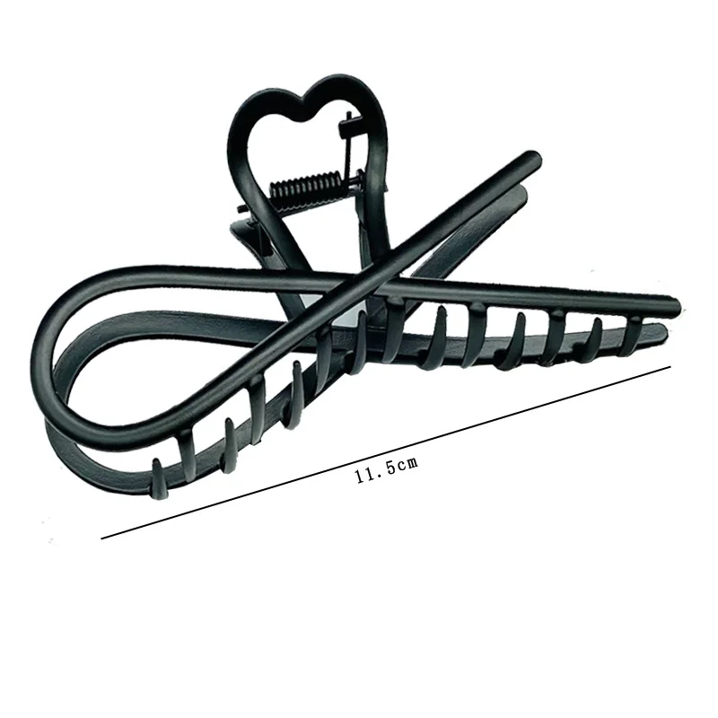Simple black Claw Crab Elegant Girls metal grabbing clip headdress female Ponytail Claw Clip Hair Jewelry Ornament accessory