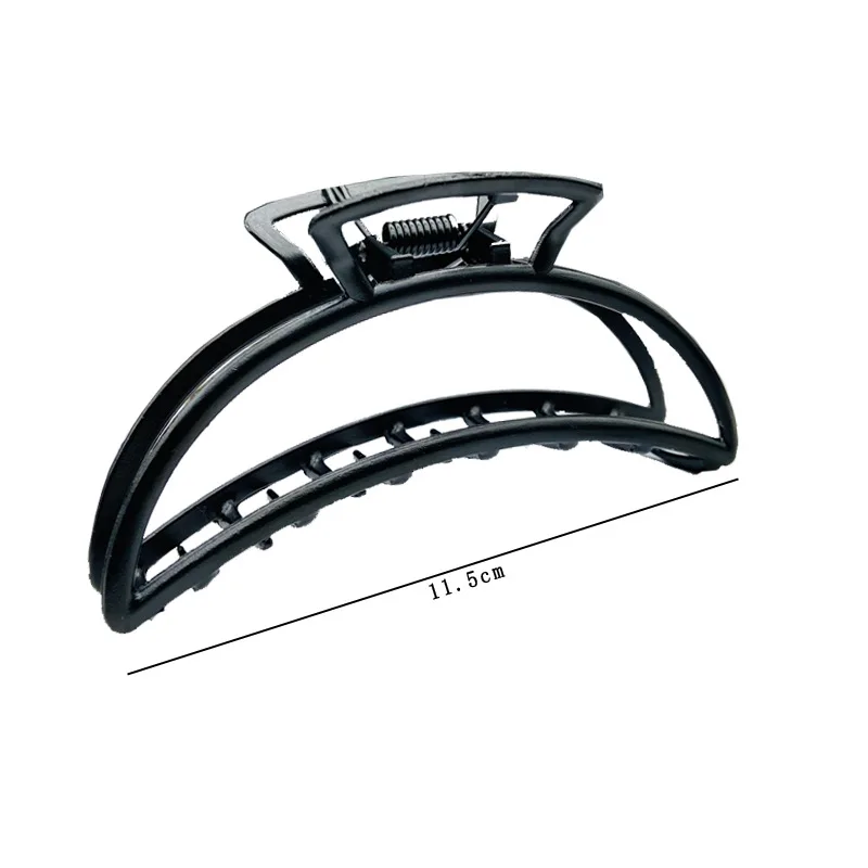 Simple black Claw Crab Elegant Girls metal grabbing clip headdress female Ponytail Claw Clip Hair Jewelry Ornament accessory