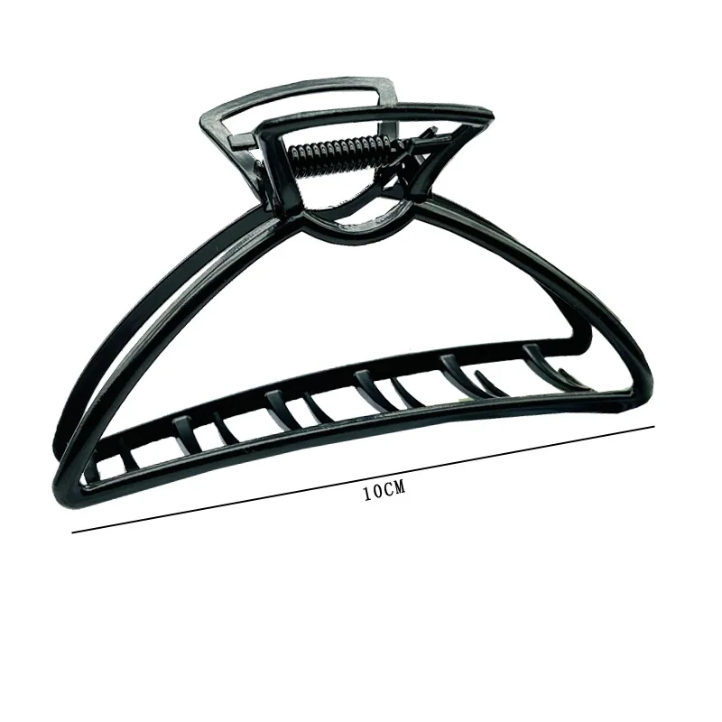 Simple black Claw Crab Elegant Girls metal grabbing clip headdress female Ponytail Claw Clip Hair Jewelry Ornament accessory