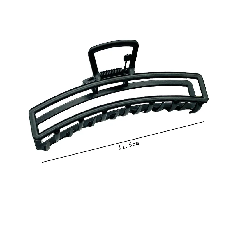 Simple black Claw Crab Elegant Girls metal grabbing clip headdress female Ponytail Claw Clip Hair Jewelry Ornament accessory