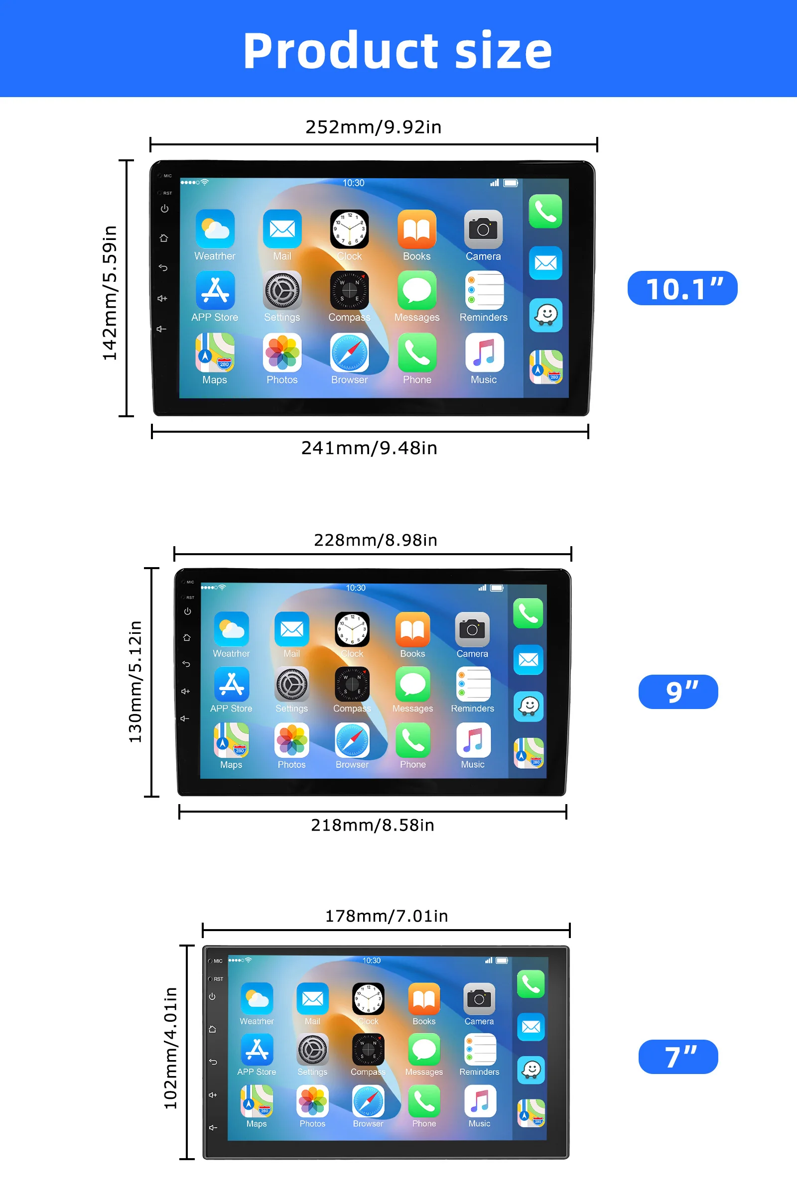 ESSGOO Android 15 Car Radio Wireless Carplay 4G 64G Multimedia Video Player 7 9 Inch GPS WIFI For Nissan Kia Honda VW Hyundai