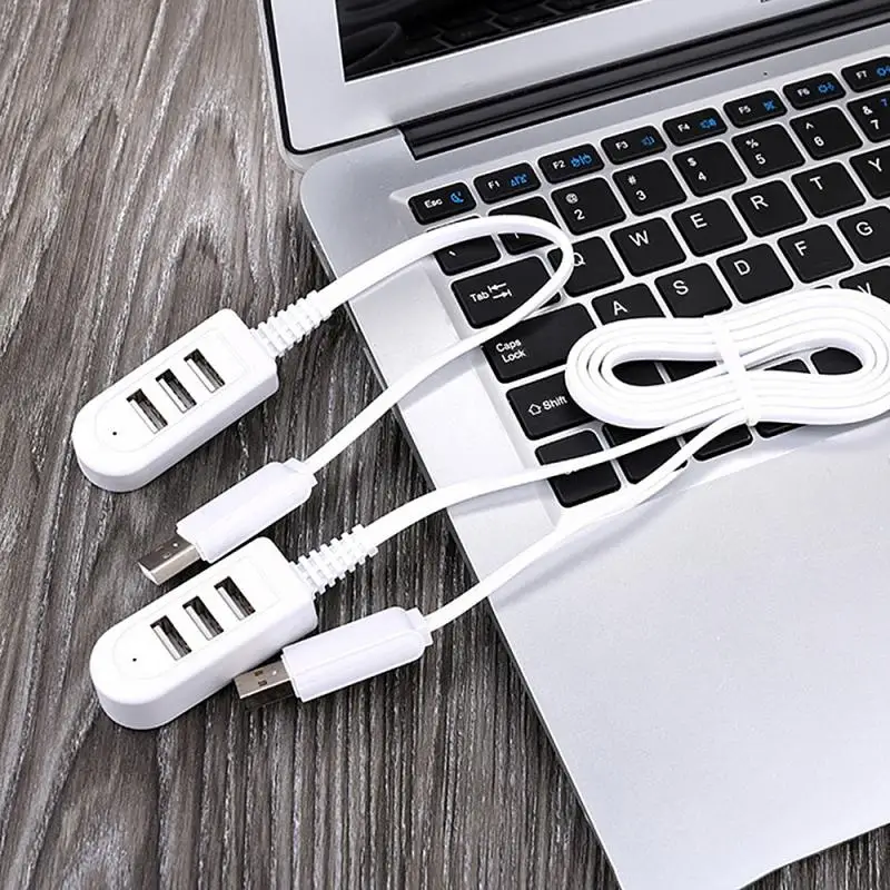 One for Three Brand New 3-port Multi-USB Hub 5V Splitter Charger Extension Cable External Extension Cable USB3.0 Splitter Hub