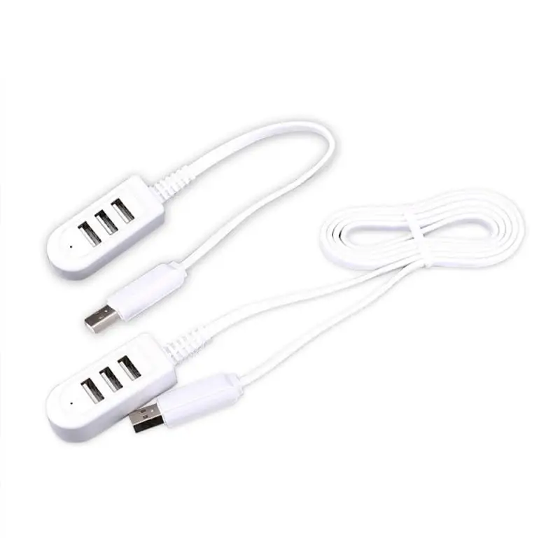 One for Three Brand New 3-port Multi-USB Hub 5V Splitter Charger Extension Cable External Extension Cable USB3.0 Splitter Hub