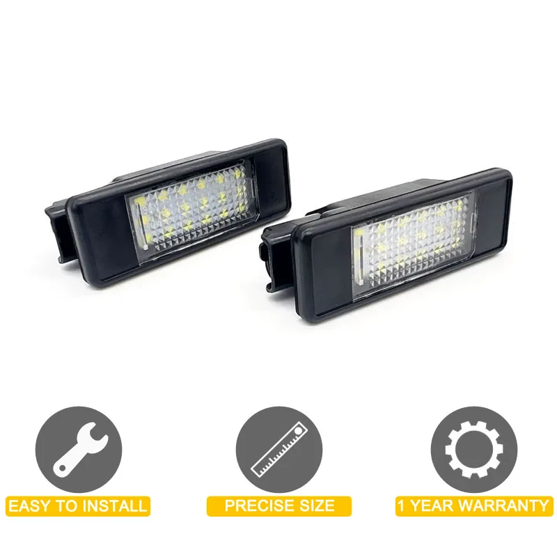 LED Number Plate Lamp For Peugeot 106 1007 207CC 307 308 3008 406 407 508 607 806 807 Expert White License Plate Light Assembly
