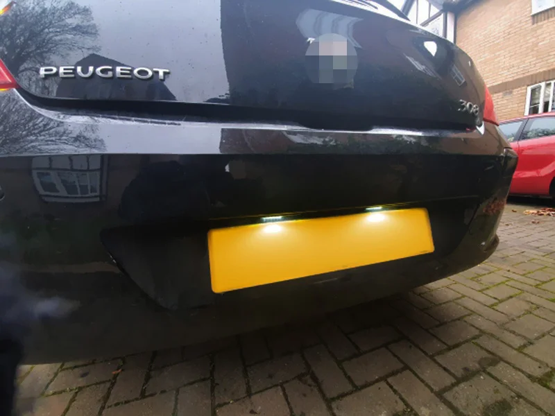 LED Number Plate Lamp For Peugeot 106 1007 207CC 307 308 3008 406 407 508 607 806 807 Expert White License Plate Light Assembly