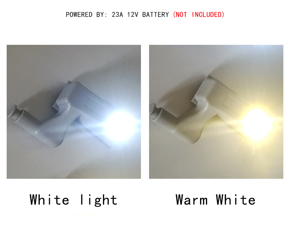 5 Pcs LED Lamp Cabinet Hinge Light Kitchen Bedroom Living Room Cupboard Wardrobe Inner Loop Drawer Sensor Night Light