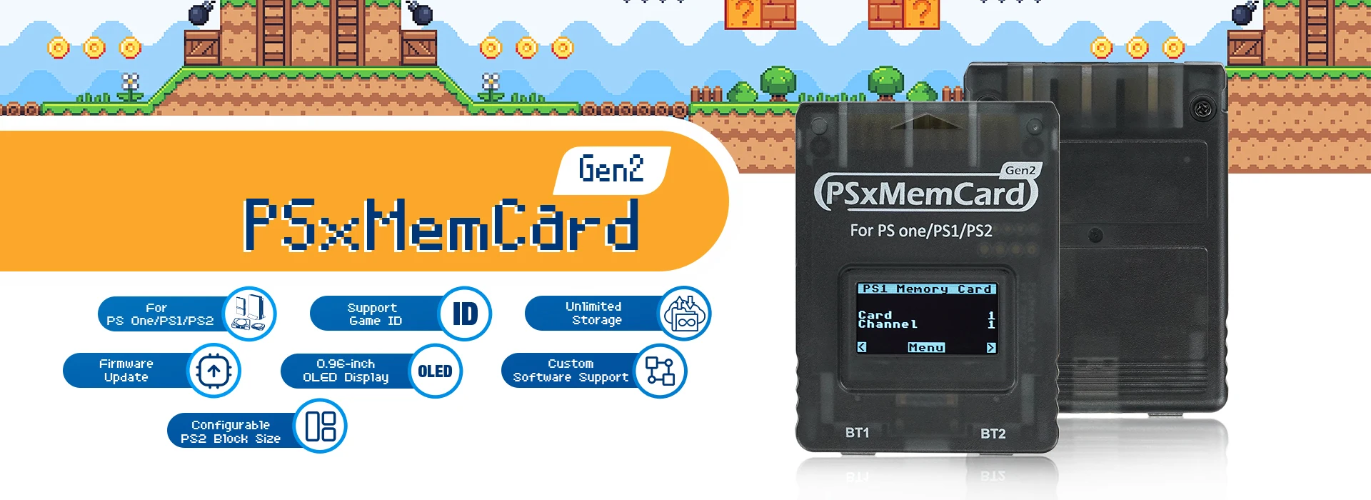 BitFunx Fortuna FMCB PS2 Card OPL 1.2.0 For MX4SIO SIO2SD TF/SD Card Adapter For Playstation2 Slim Game Consoles