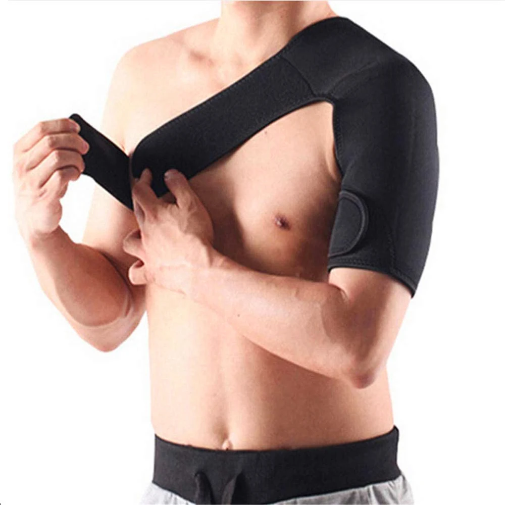 Adjustable Shoulder Stability Brace Light Breathable Neoprene Shoulder Support for Dislocated AC Joint,Labrum Tear,Shoulder Pain