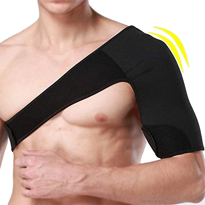 Adjustable Shoulder Stability Brace Light Breathable Neoprene Shoulder Support for Dislocated AC Joint,Labrum Tear,Shoulder Pain