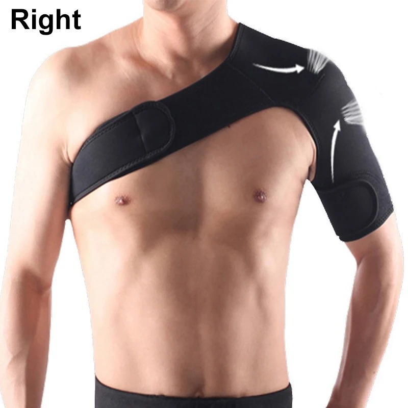 Adjustable Shoulder Stability Brace Light Breathable Neoprene Shoulder Support for Dislocated AC Joint,Labrum Tear,Shoulder Pain
