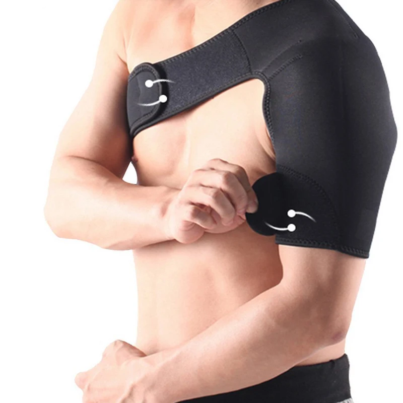 Adjustable Shoulder Stability Brace Light Breathable Neoprene Shoulder Support for Dislocated AC Joint,Labrum Tear,Shoulder Pain