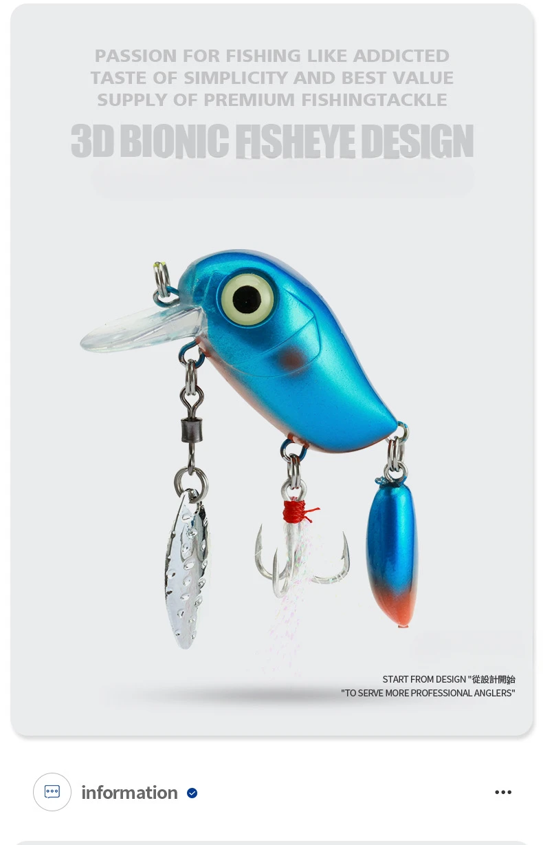 Micro Tappy Metal Sequins Metal Rotating Spinner Spoon Fishing Lures 3.8cm 5g Floating Wobblers Crankbait Bass Trout