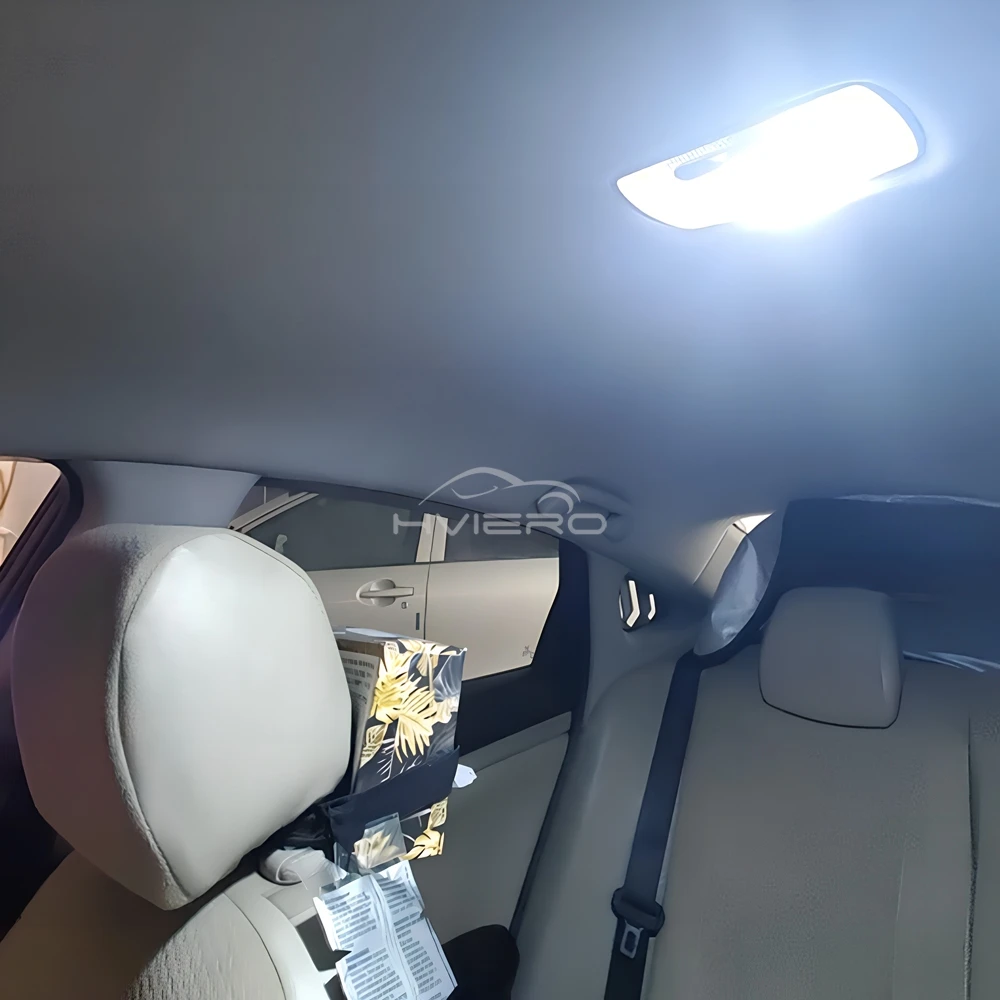 2X Car Interior Reading Dome Accessories Trunk Reverse Led T10 COB W5W C5W 12V 24Led Panel Lamp Door Festoon License Plate Light