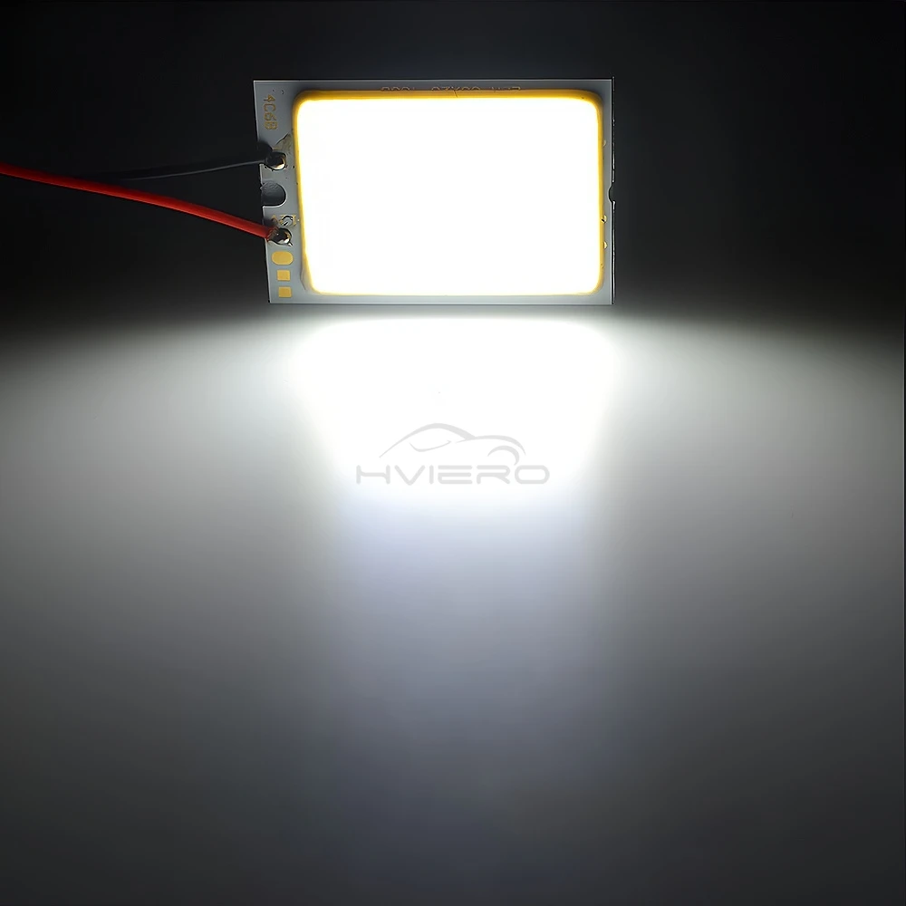 2X Car Interior Reading Dome Accessories Trunk Reverse Led T10 COB W5W C5W 12V 24Led Panel Lamp Door Festoon License Plate Light