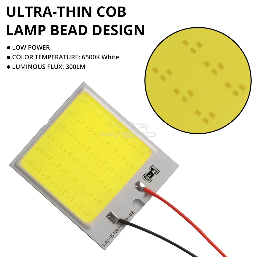 2X Car Interior Reading Dome Accessories Trunk Reverse Led T10 COB W5W C5W 12V 24Led Panel Lamp Door Festoon License Plate Light