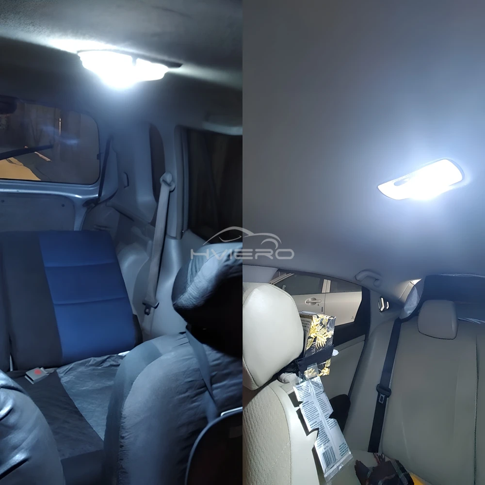 2X Car Interior Reading Dome Accessories Trunk Reverse Led T10 COB W5W C5W 12V 24Led Panel Lamp Door Festoon License Plate Light
