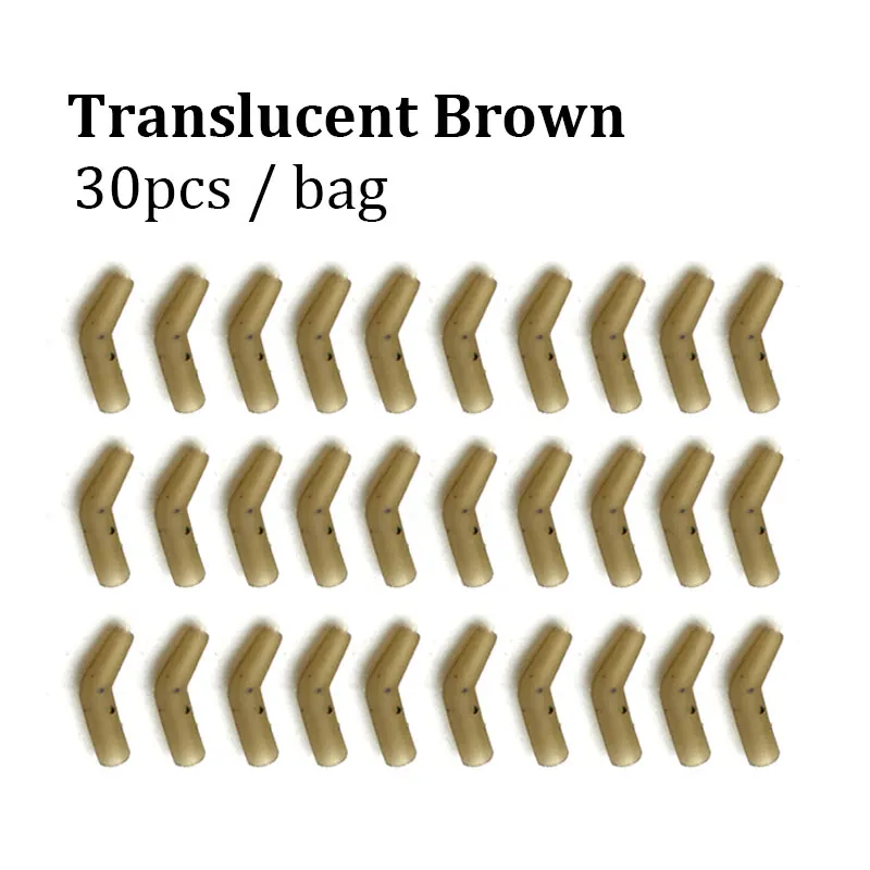 30PCS Carp Fishing Anti Tangle Sleeve Accessories Helicopter Rig Tubing Hook Swivel Connector Sleeve for Fishing Line Protection