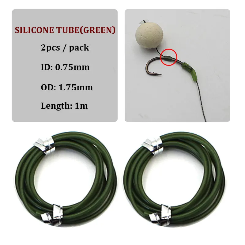 30PCS Carp Fishing Anti Tangle Sleeve Accessories Helicopter Rig Tubing Hook Swivel Connector Sleeve for Fishing Line Protection