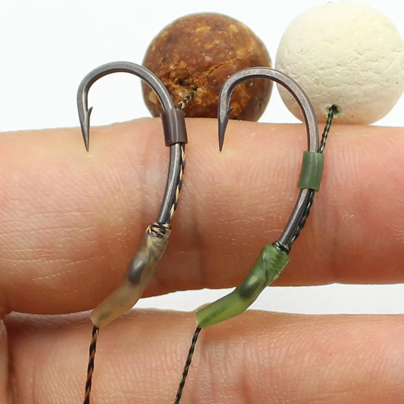30PCS Carp Fishing Anti Tangle Sleeve Accessories Helicopter Rig Tubing Hook Swivel Connector Sleeve for Fishing Line Protection