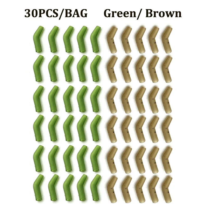 30PCS Carp Fishing Anti Tangle Sleeve Accessories Helicopter Rig Tubing Hook Swivel Connector Sleeve for Fishing Line Protection