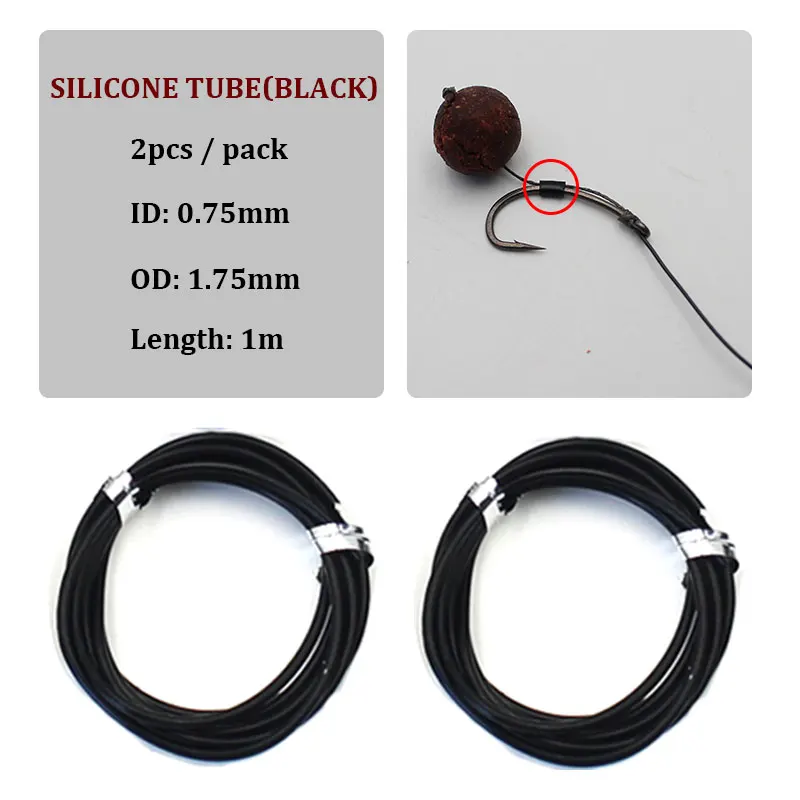 30PCS Carp Fishing Anti Tangle Sleeve Accessories Helicopter Rig Tubing Hook Swivel Connector Sleeve for Fishing Line Protection
