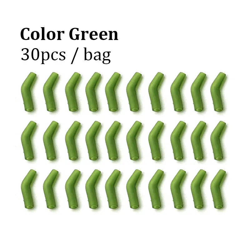 30PCS Carp Fishing Anti Tangle Sleeve Accessories Helicopter Rig Tubing Hook Swivel Connector Sleeve for Fishing Line Protection