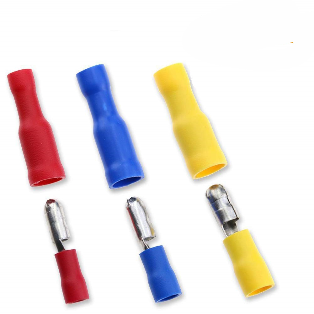 20/50/100pcs Female Male Insulated Electrical Connector Crimp Bullet Terminal Audio Wiring Terminals MPD FRD Connectors 22-10AWG