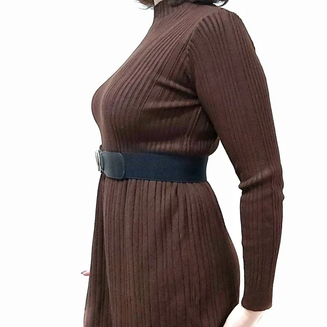 Women's Girdle Elastic Stretch Wide Waist Belts W Double Rings Buckle Cummerbunds Ladies