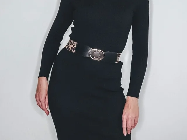 Women's Girdle Elastic Stretch Wide Waist Belts W Double Rings Buckle Cummerbunds Ladies