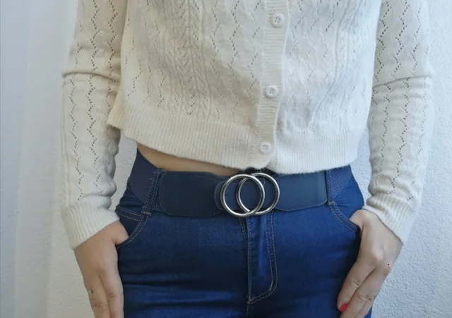 Women's Girdle Elastic Stretch Wide Waist Belts W Double Rings Buckle Cummerbunds Ladies