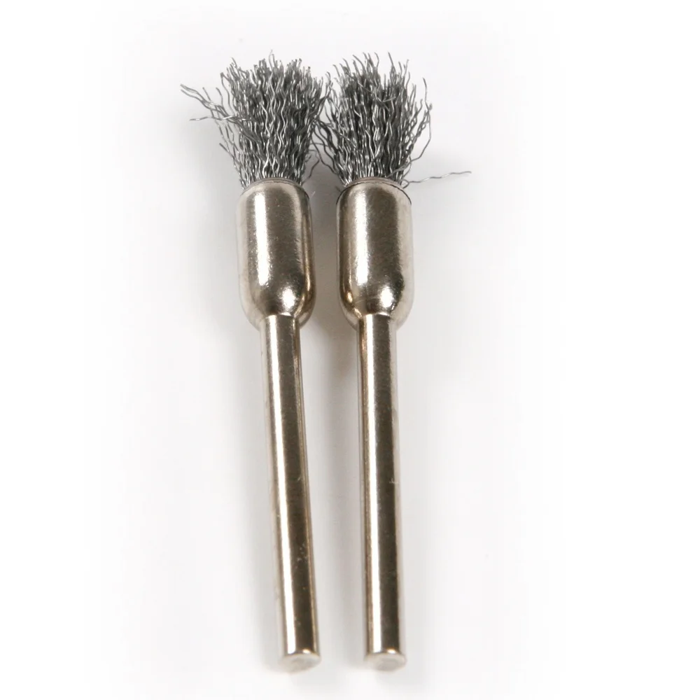10 Pcs Wheel Wire Pen Brush Steel Cup Rotary Tool Polishing Set Accessories Kit For Cleaning Grinding Polished