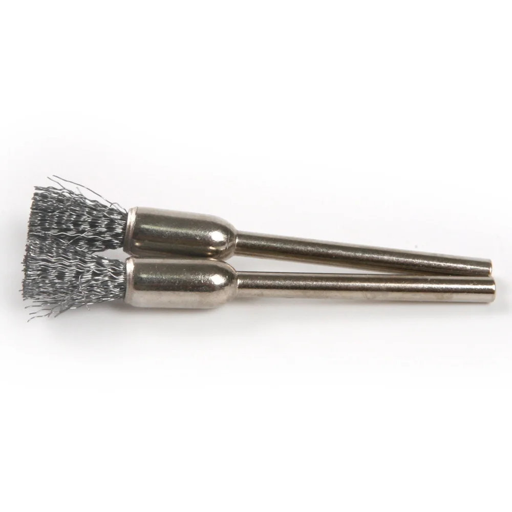 10 Pcs Wheel Wire Pen Brush Steel Cup Rotary Tool Polishing Set Accessories Kit For Cleaning Grinding Polished