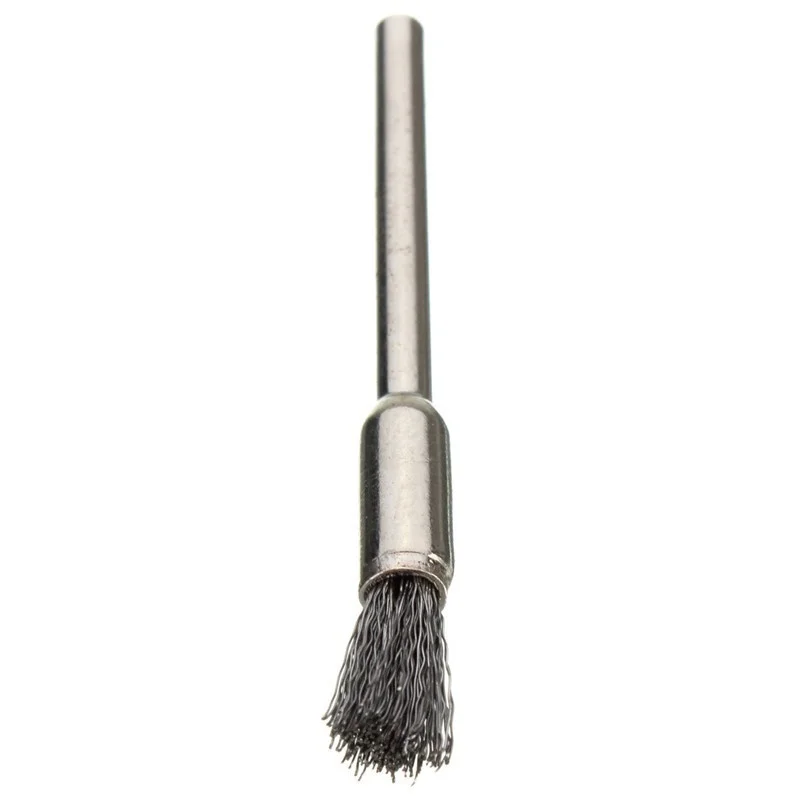 10 Pcs Wheel Wire Pen Brush Steel Cup Rotary Tool Polishing Set Accessories Kit For Cleaning Grinding Polished