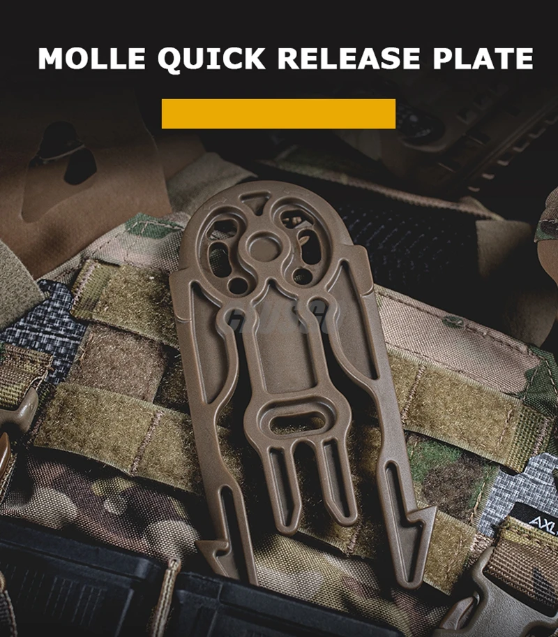 Tactical Holster Adapter QLS 19 22 Quick Locking System Kit with MOLLE Quick Release Plate Holster Platform Gun Accessories