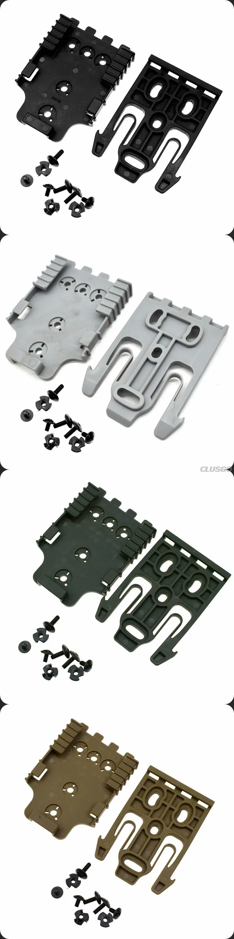Tactical Holster Adapter QLS 19 22 Quick Locking System Kit with MOLLE Quick Release Plate Holster Platform Gun Accessories
