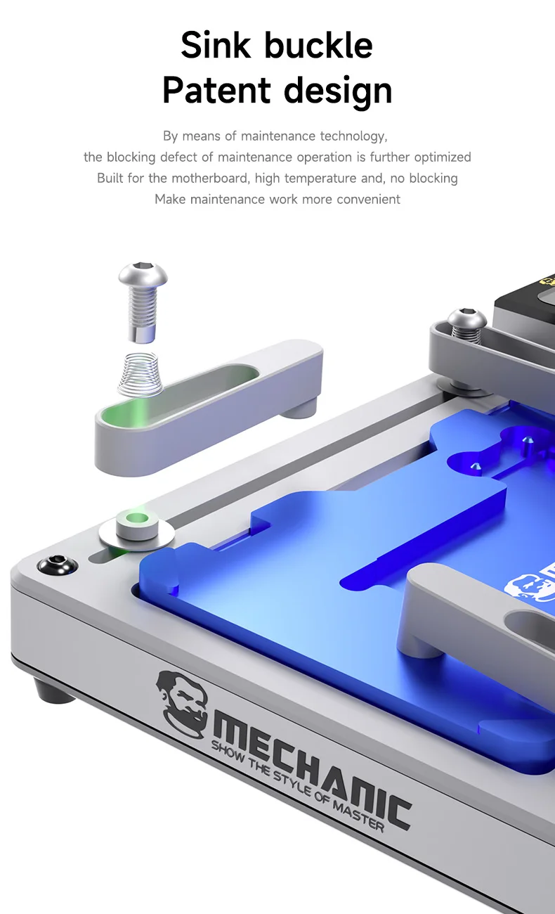 MECHANIC HEAT AIR Intelligent Preheating Platform For iPhone X-16 PRO MAX Motherboard Layered Chip BGA Stencil/Dot Matrix Repair